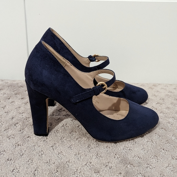 Dorothy Perkins Shoes - Navy Blue Suede Pumps